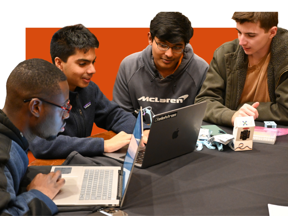 Students working together